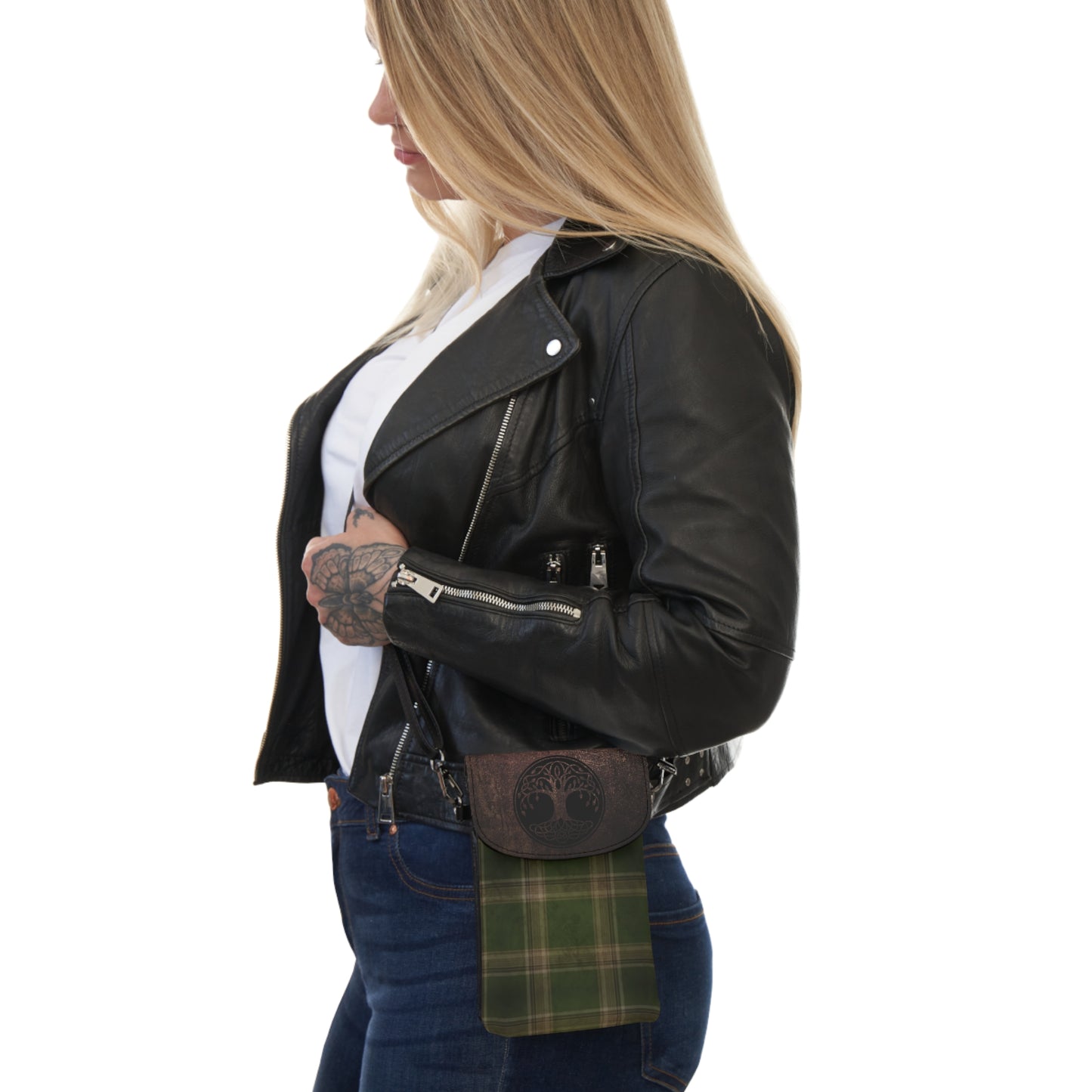 Scottish Plaid Small Cell Phone Wallet Purse