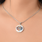 Gemini Twins Zodiac Pendant Necklace | Astrology Gift for Her | Handmade, Customizable | Adjustable Necklace Chain Length | Free Gift Box