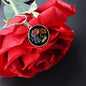 Black Cottagecore Birthflower Bouquet Necklace for Mom