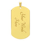 Polysexual Pride Engravable Dog Tag Style Necklace