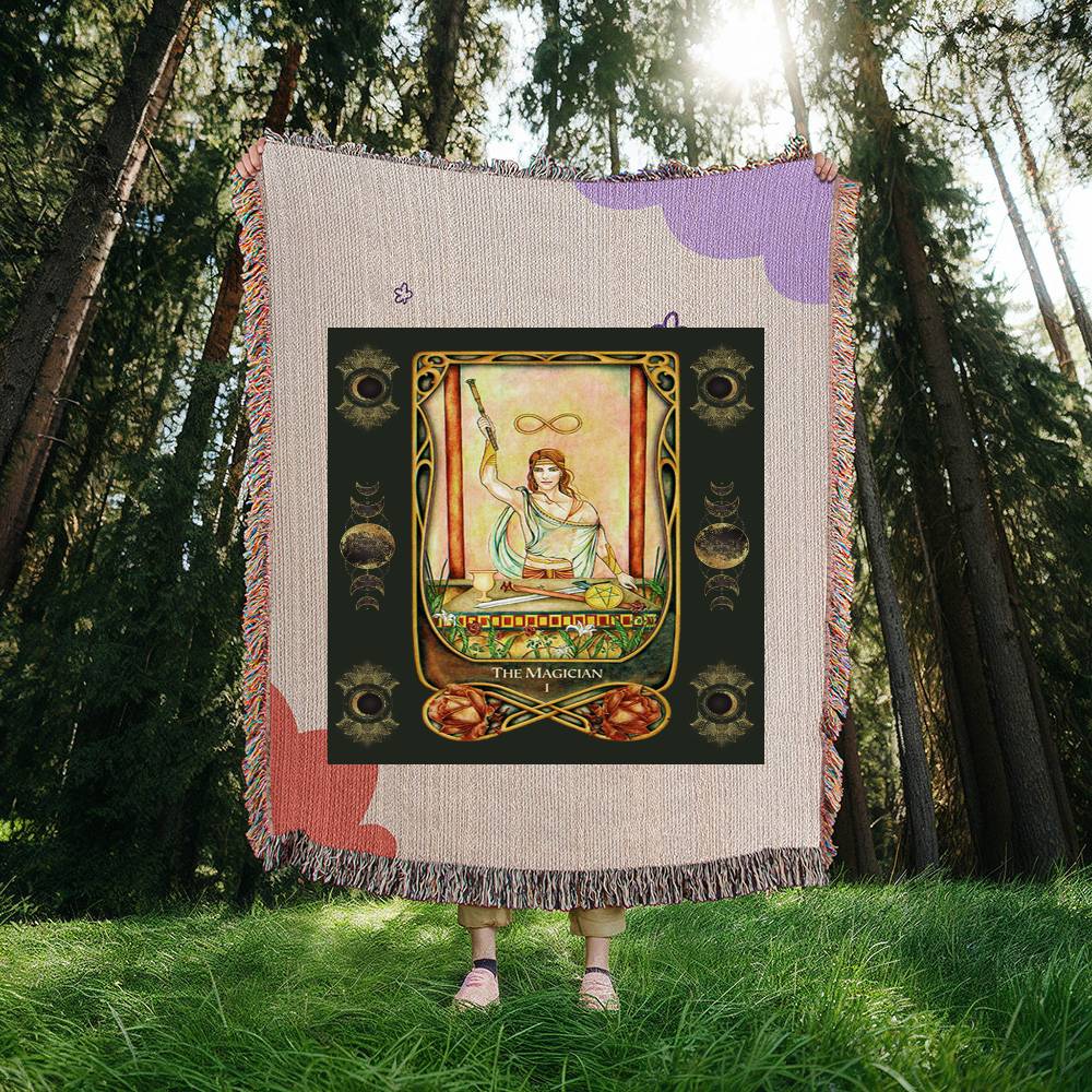 The Magician Tarot Card Blanket