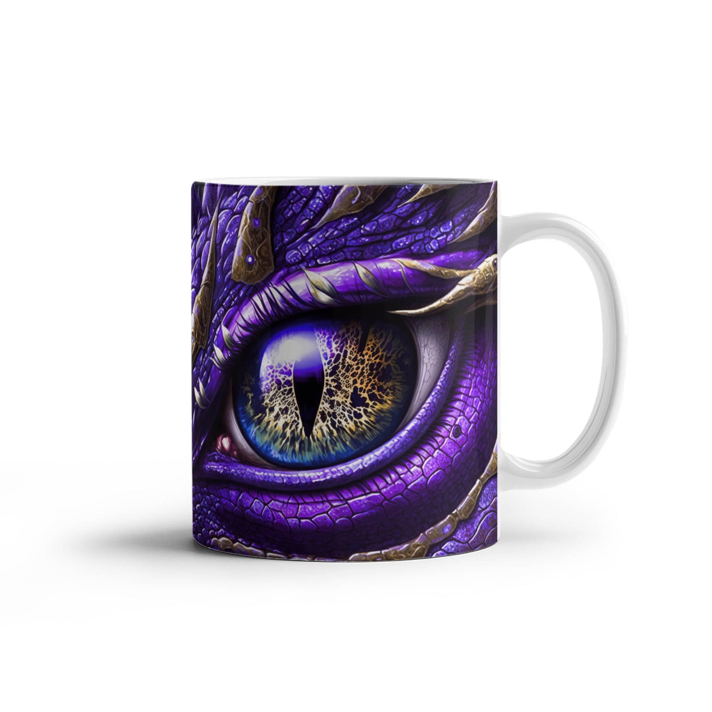Purple Dragon Eye White Mug