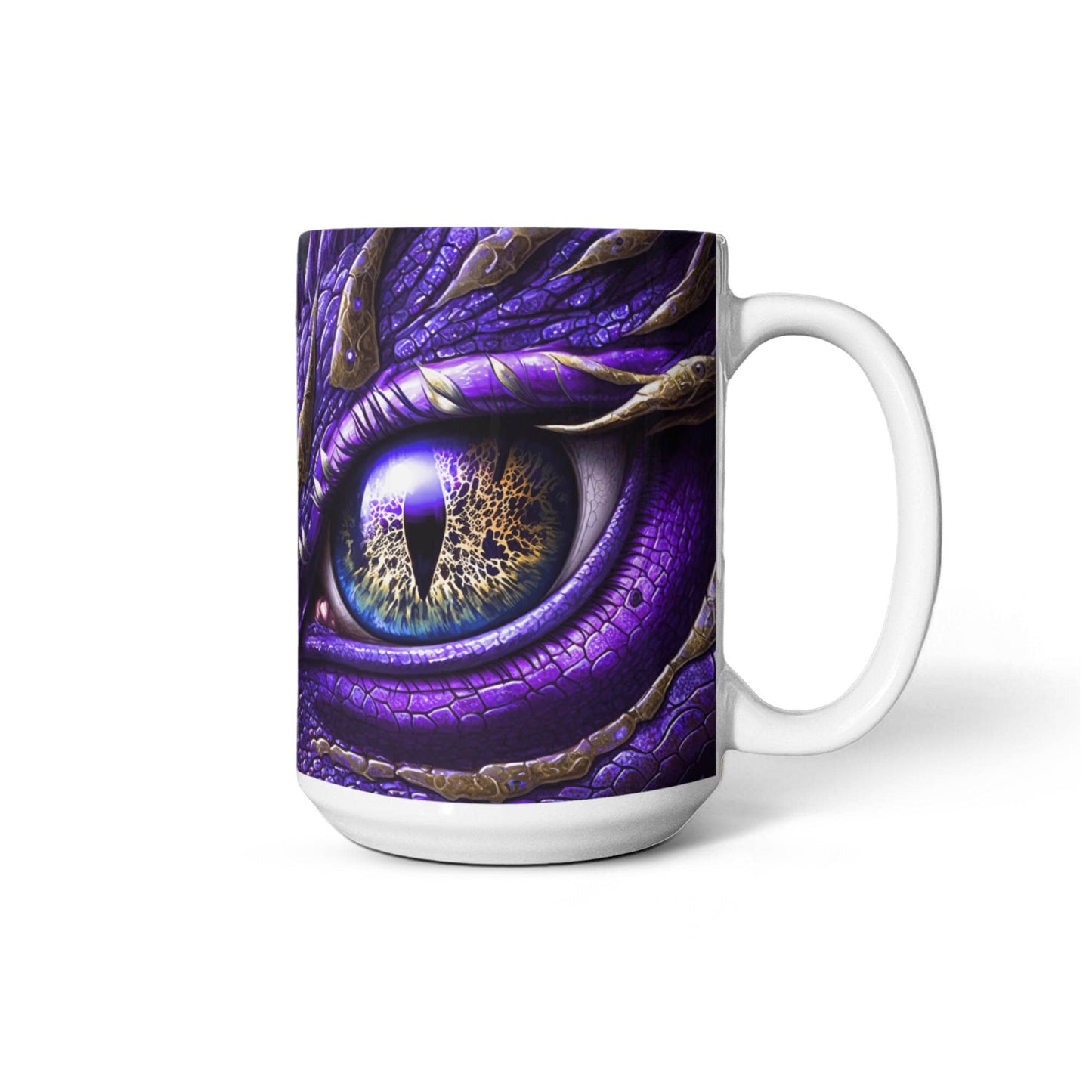 Purple Dragon Eye White Mug