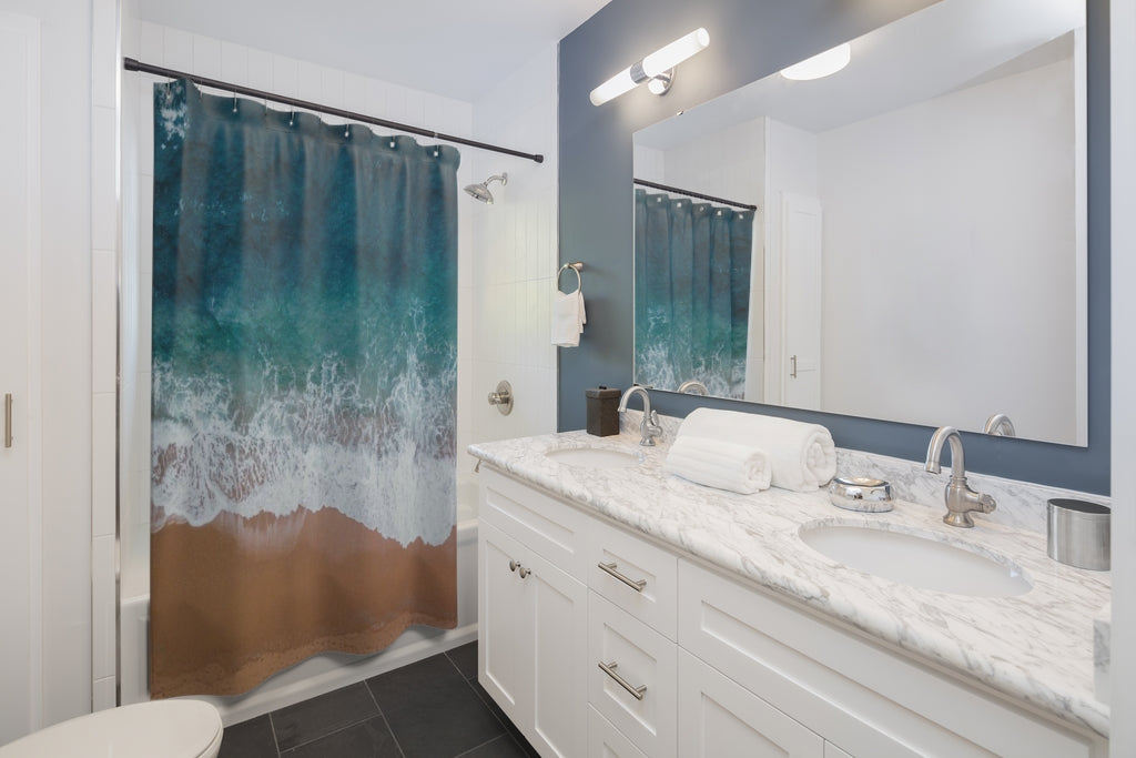 Take Me To the Beach Shower Curtain