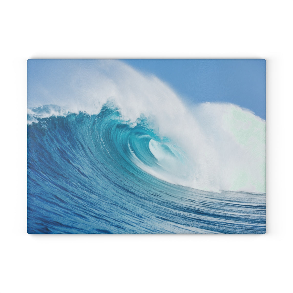 Glass Cutting Board, Curling Wave - Two Sizes Available!