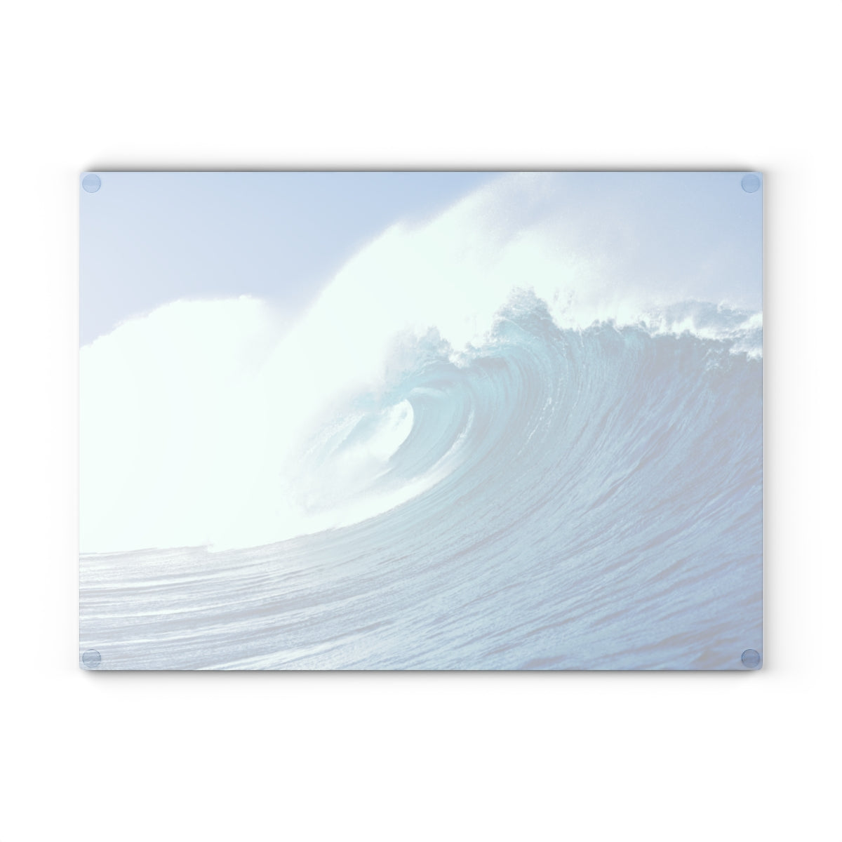 Glass Cutting Board, Curling Wave - Two Sizes Available!