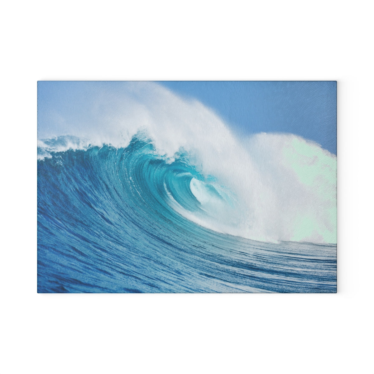 Glass Cutting Board, Curling Wave - Two Sizes Available!