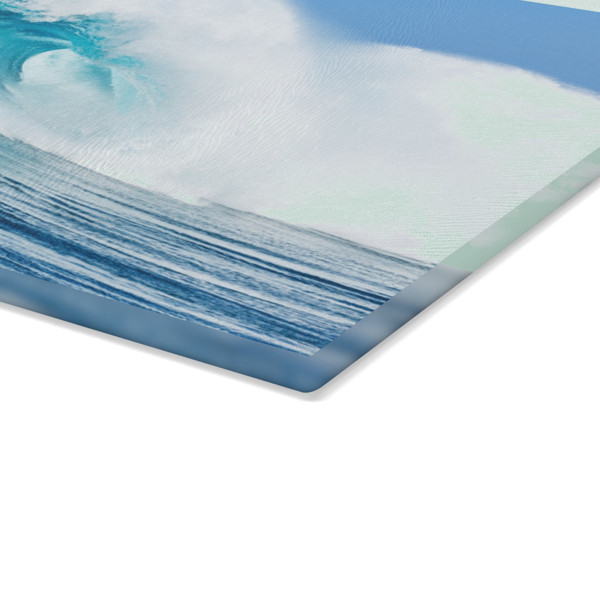 Glass Cutting Board, Curling Wave - Two Sizes Available!