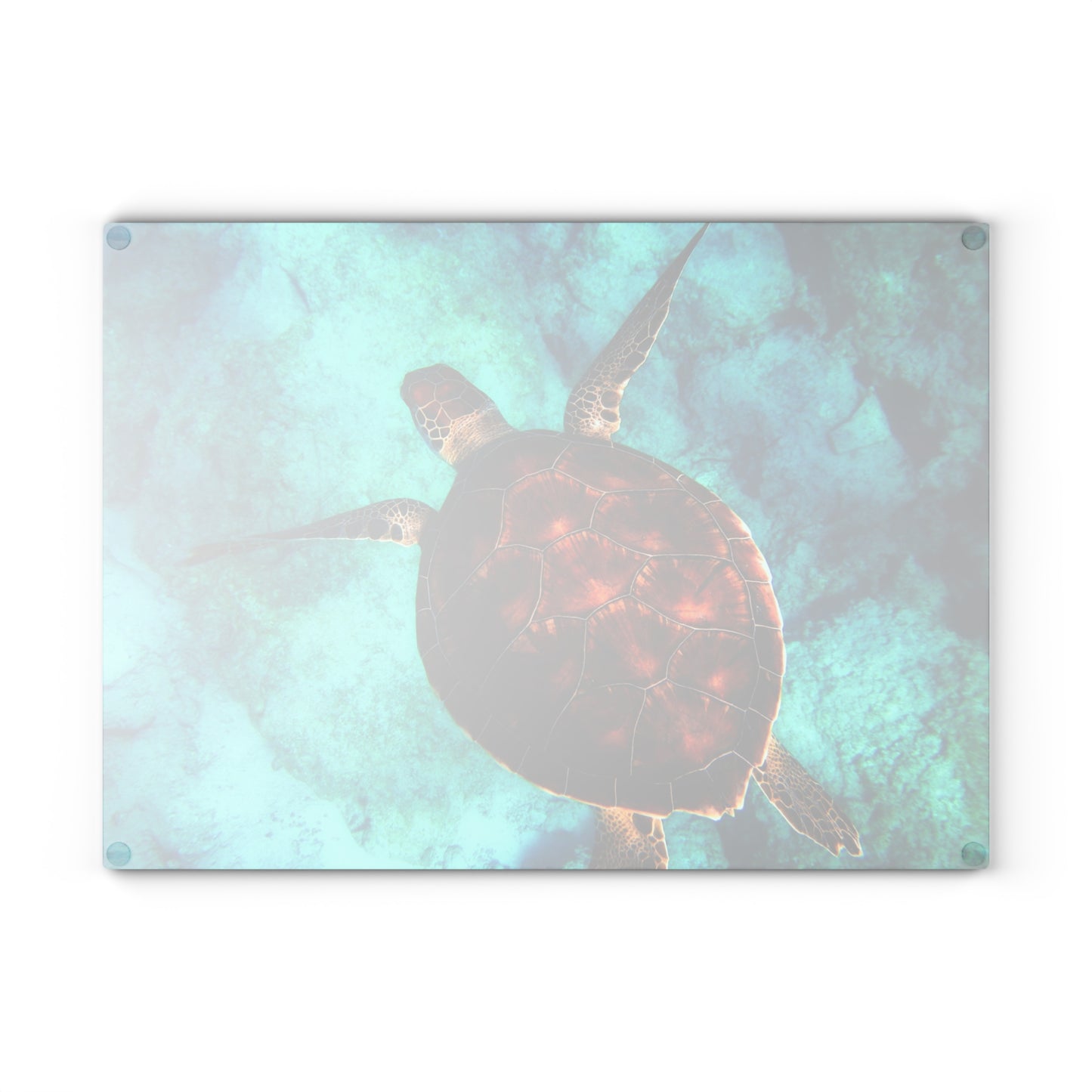 Glass Cutting Board, Sea Turtle - Two Sizes Available