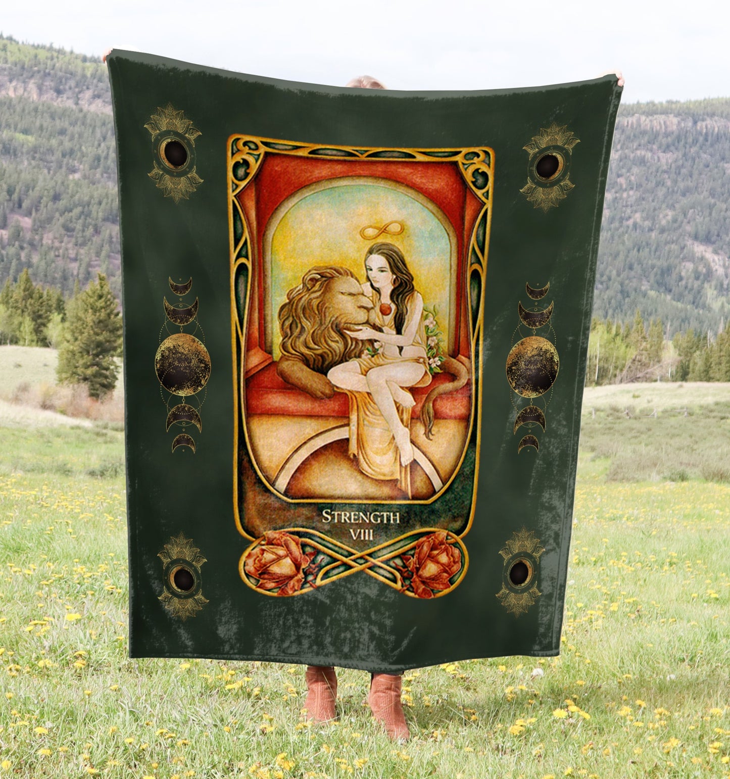 Tarot Card Crushed Velvet Blanket - Choice of Major Arcana Designs