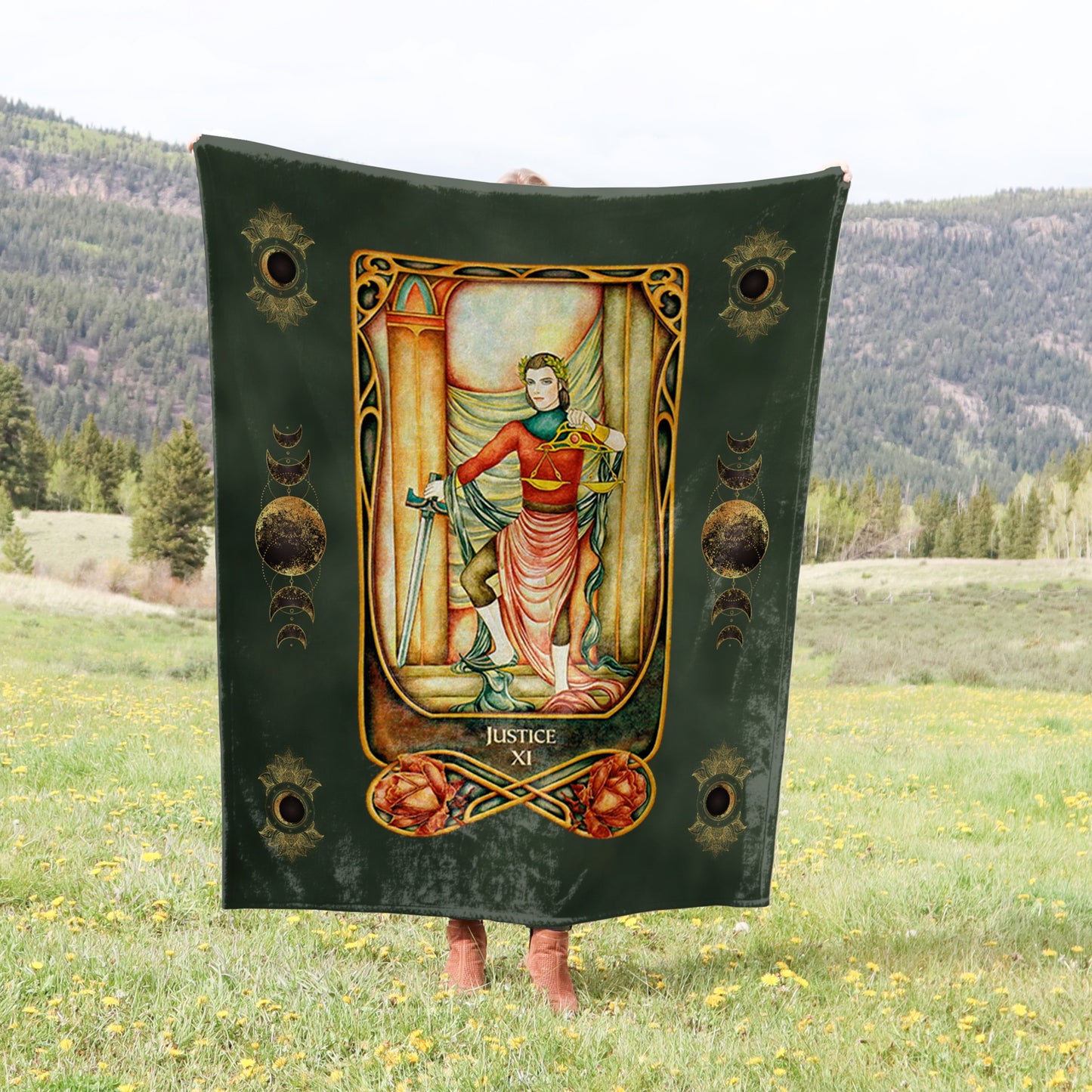 Tarot Card Crushed Velvet Blanket - Choice of Major Arcana Designs