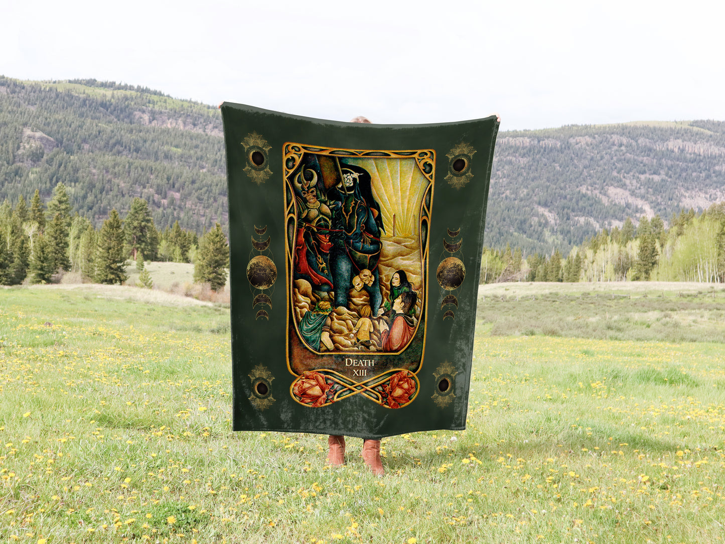 Tarot Card Crushed Velvet Blanket - Choice of Major Arcana Designs