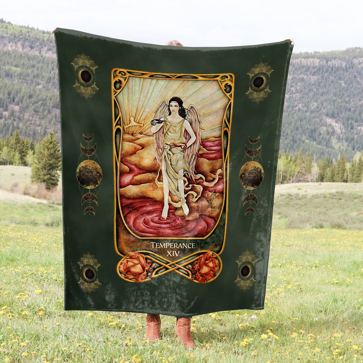 Tarot Card Crushed Velvet Blanket - Choice of Major Arcana Designs