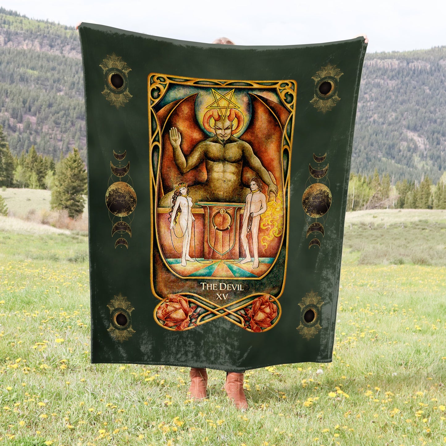 Tarot Card Crushed Velvet Blanket - Choice of Major Arcana Designs