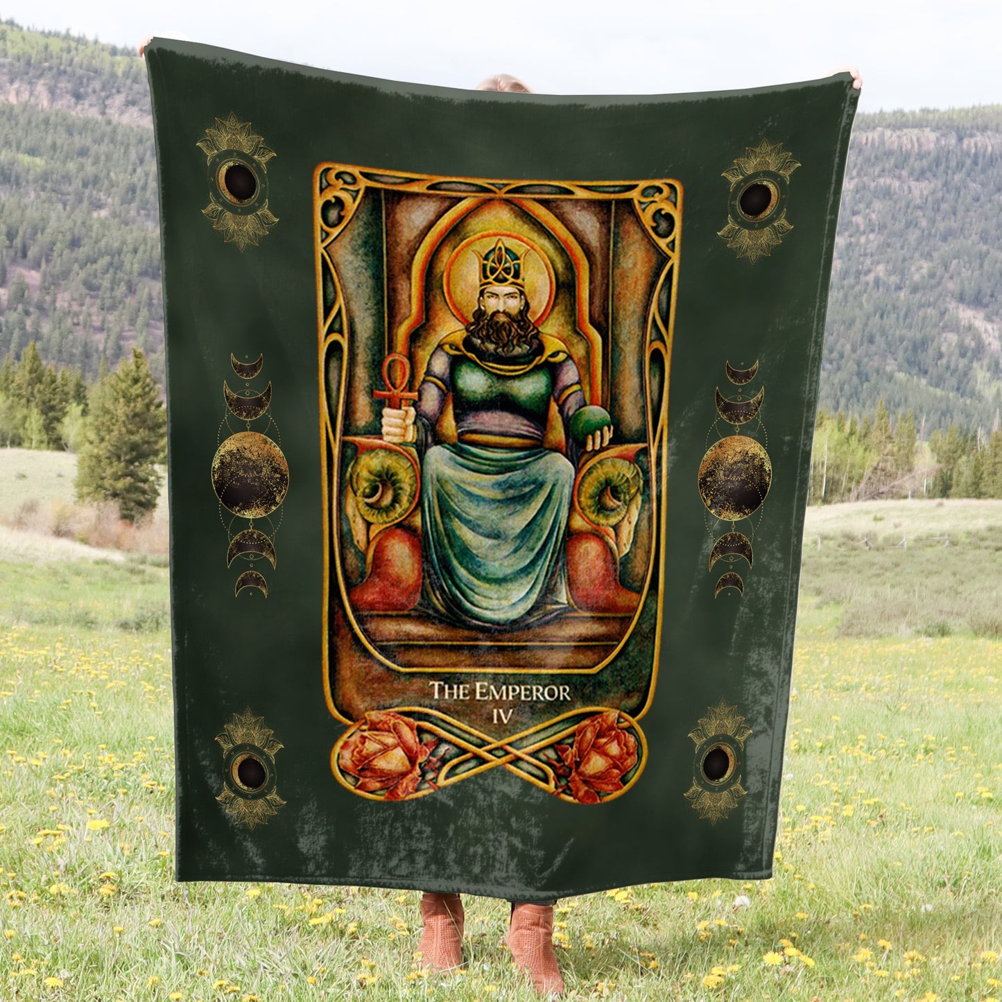 Tarot Card Crushed Velvet Blanket - Choice of Major Arcana Designs