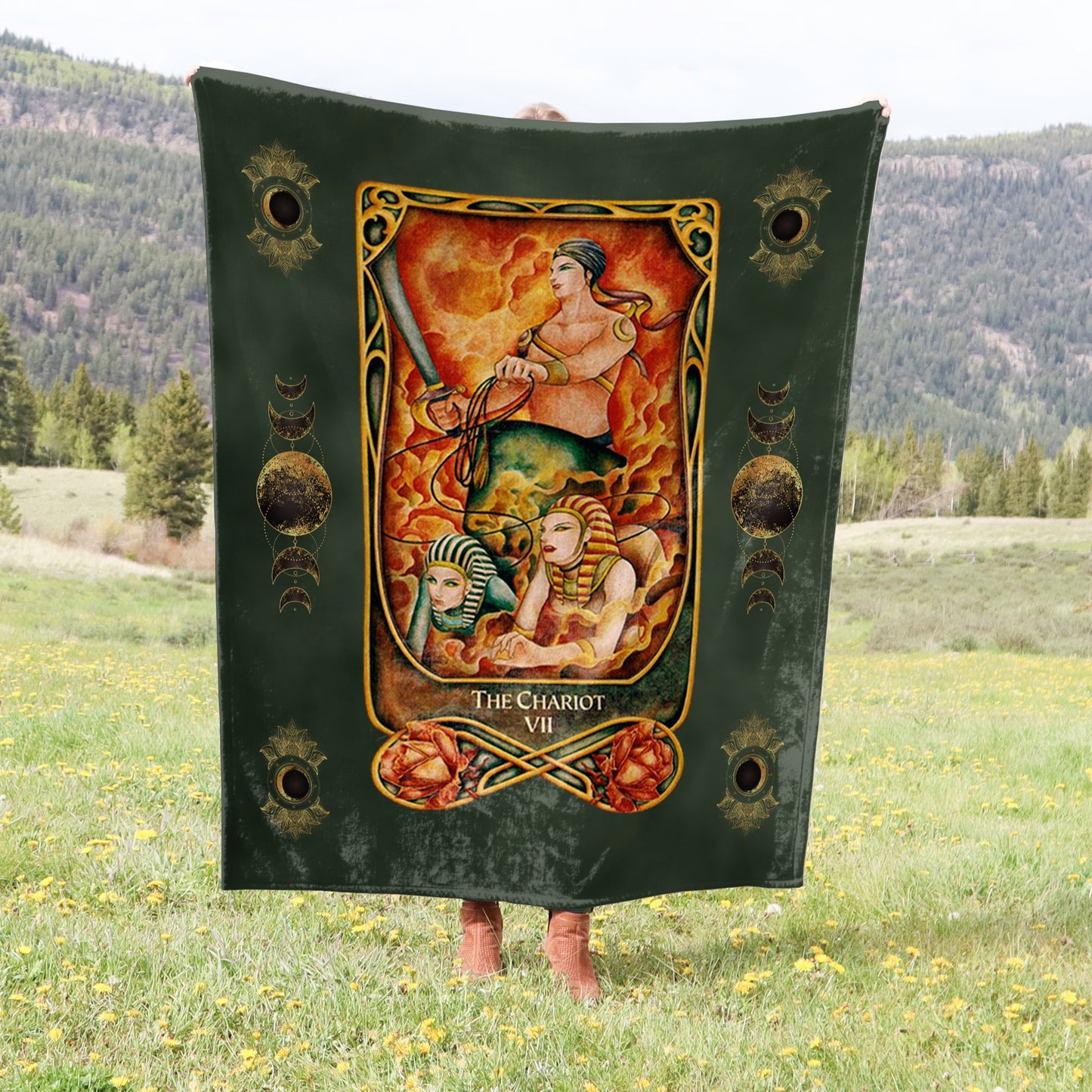 Tarot Card Crushed Velvet Blanket - Choice of Major Arcana Designs