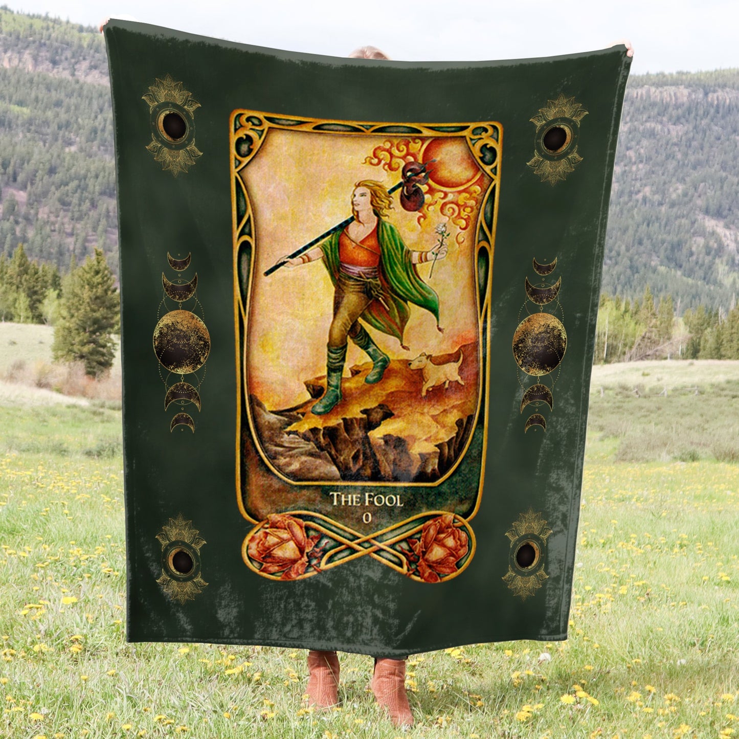 Tarot Card Crushed Velvet Blanket - Choice of Major Arcana Designs