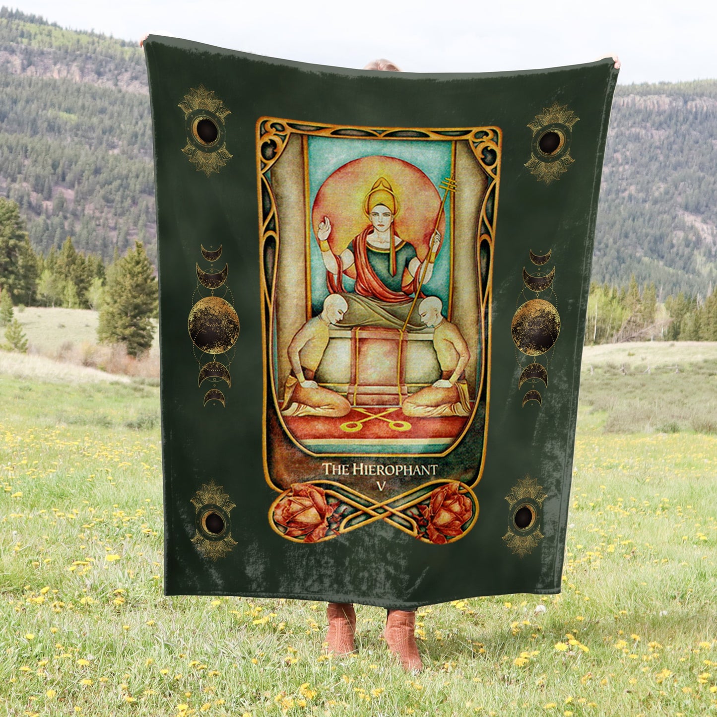 Tarot Card Crushed Velvet Blanket - Choice of Major Arcana Designs