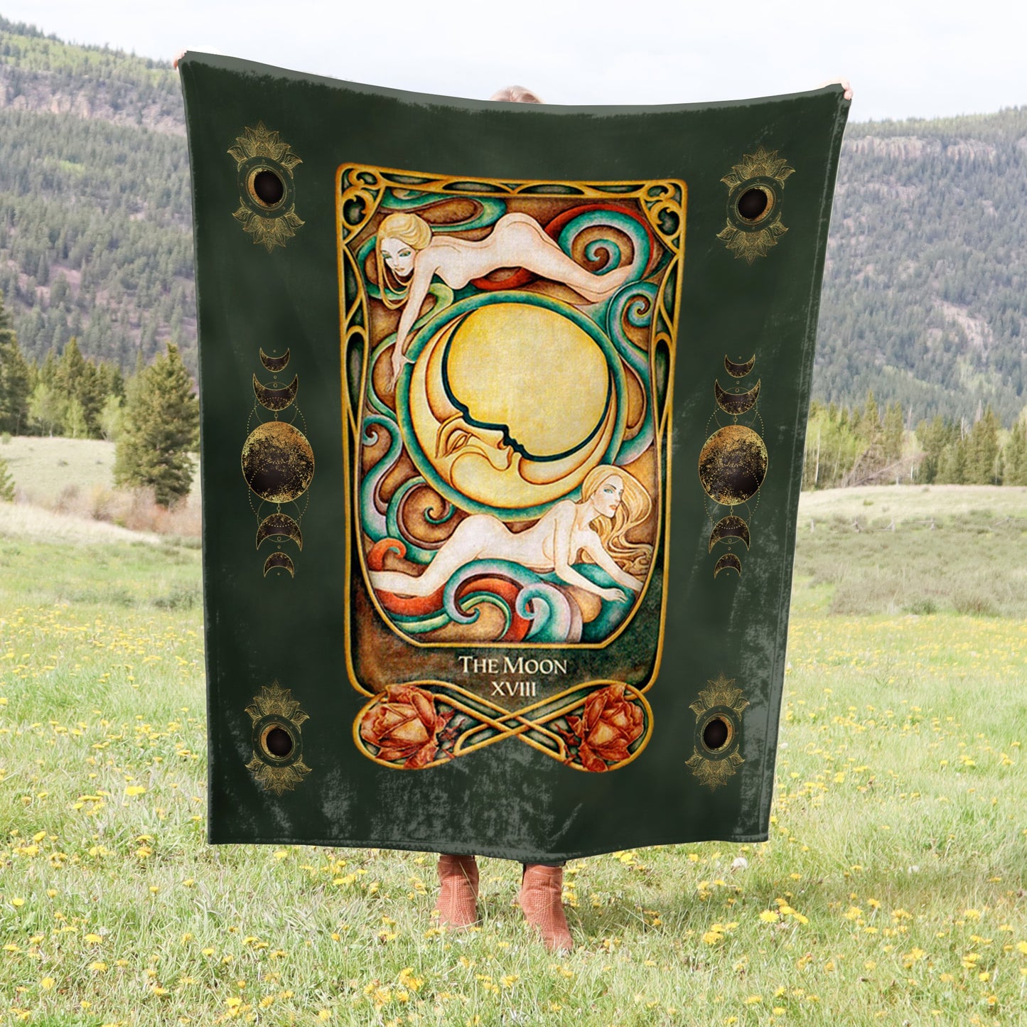 Tarot Card Crushed Velvet Blanket - Choice of Major Arcana Designs