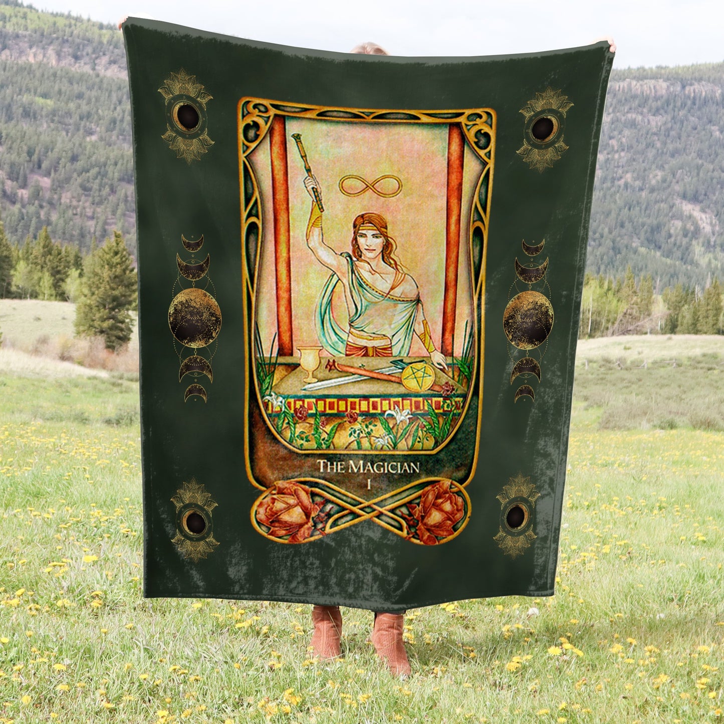 Tarot Card Crushed Velvet Blanket - Choice of Major Arcana Designs