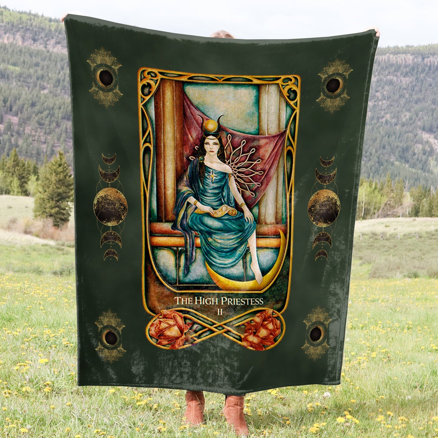 Tarot Card Crushed Velvet Blanket - Choice of Major Arcana Designs