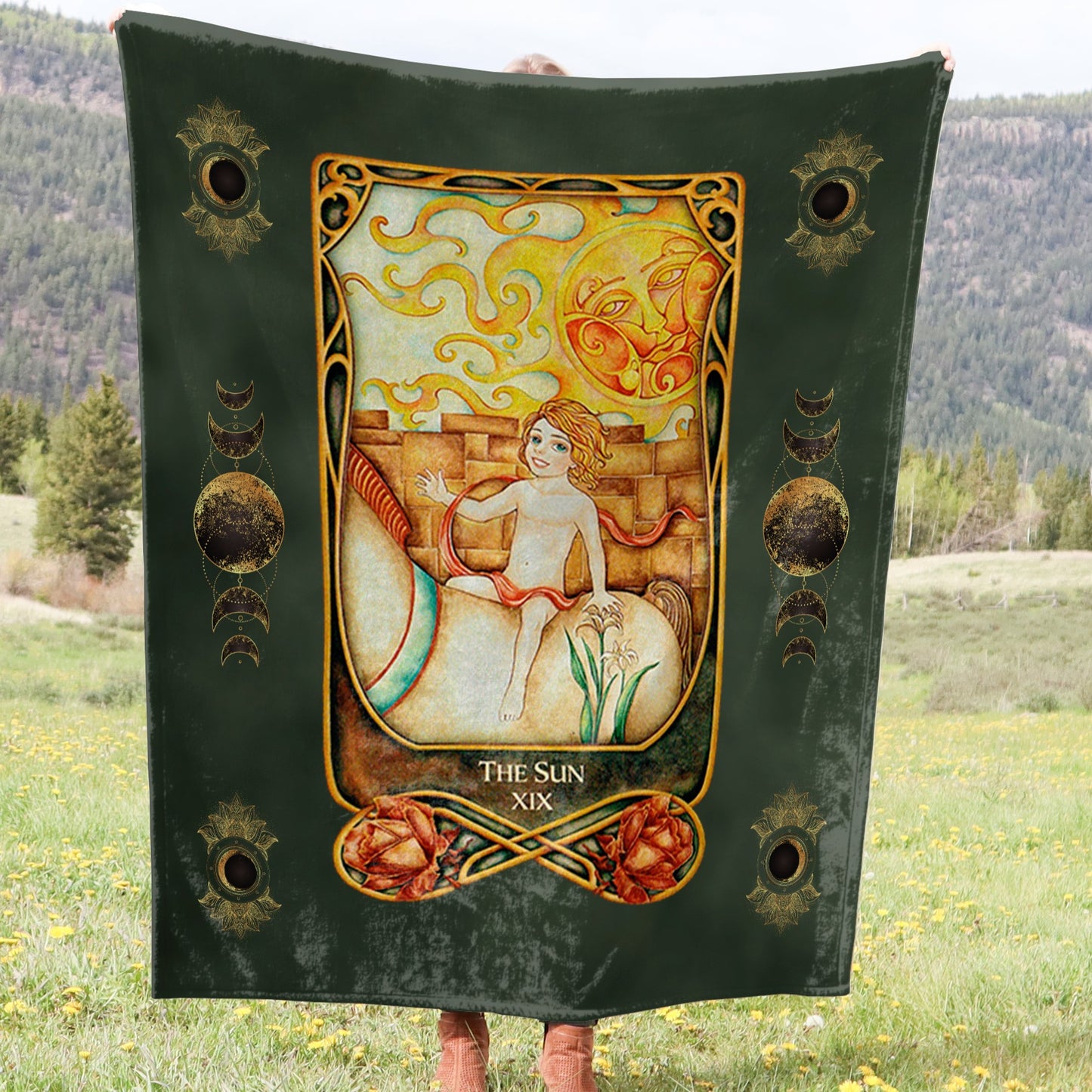 Tarot Card Crushed Velvet Blanket - Choice of Major Arcana Designs