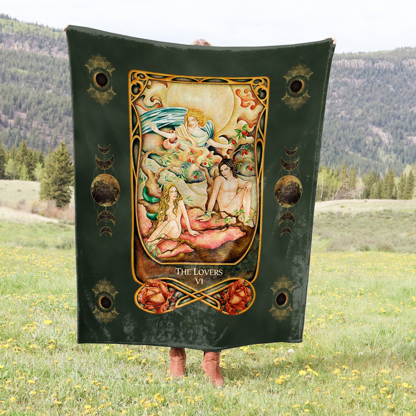 Tarot Card Crushed Velvet Blanket - Choice of Major Arcana Designs