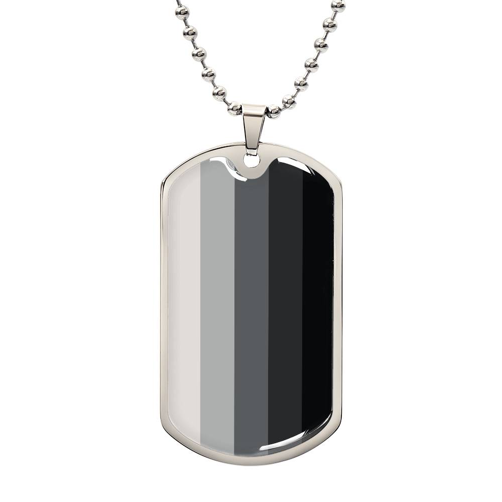 Pride Dog Tag Style Necklace - Engravable Collection 1