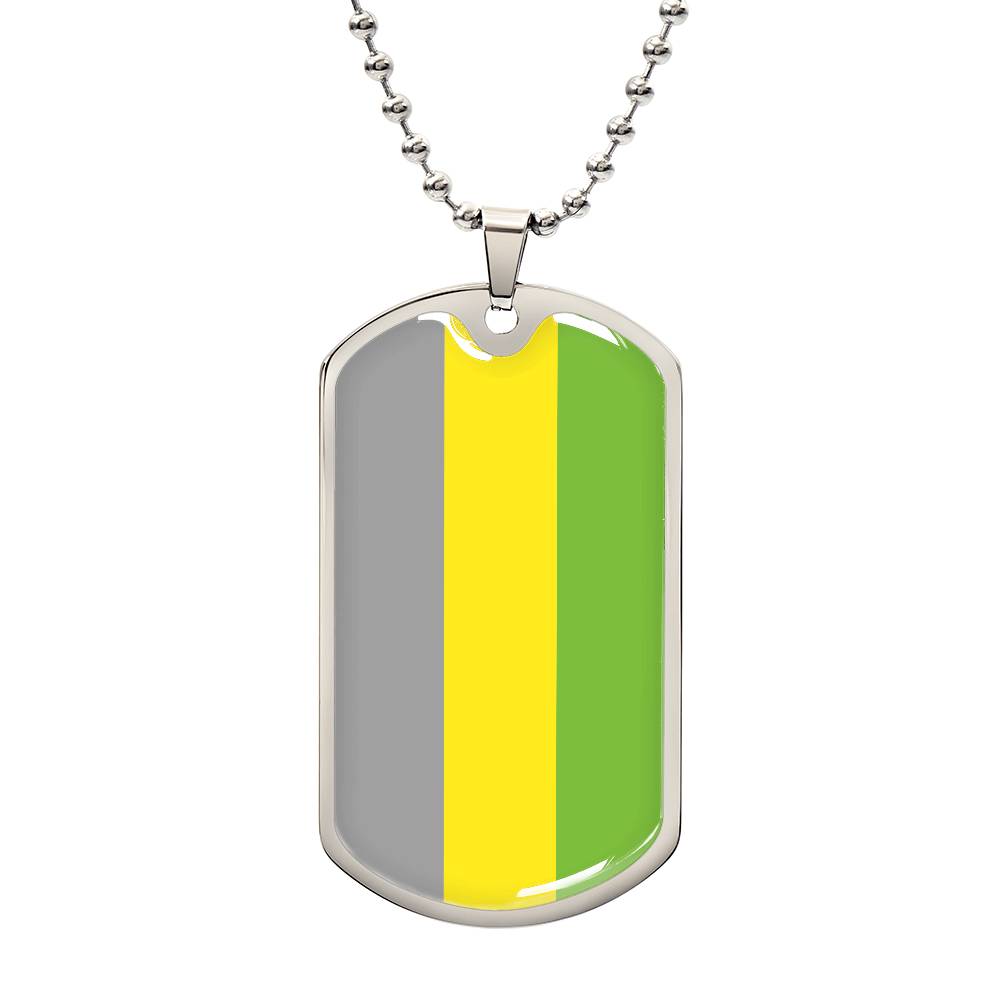 Pride Dog Tag Style Necklace - Engravable Collection 2