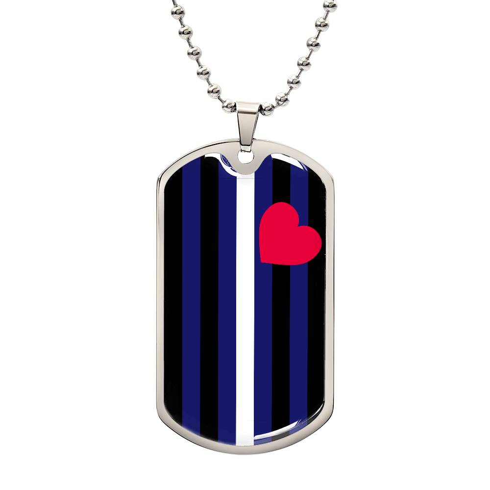 Pride Dog Tag Style Necklace - Engravable Collection 1