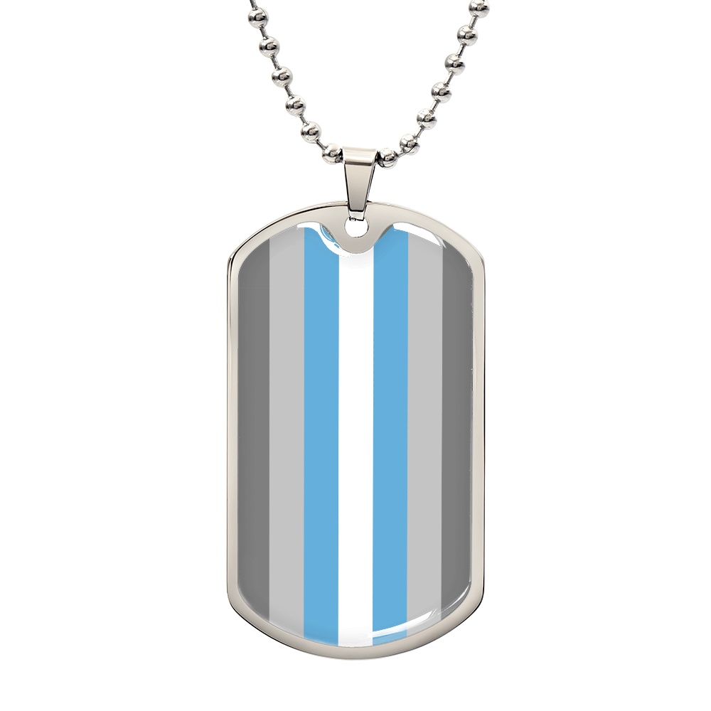 Pride Dog Tag Style Necklace - Engravable Collection 2