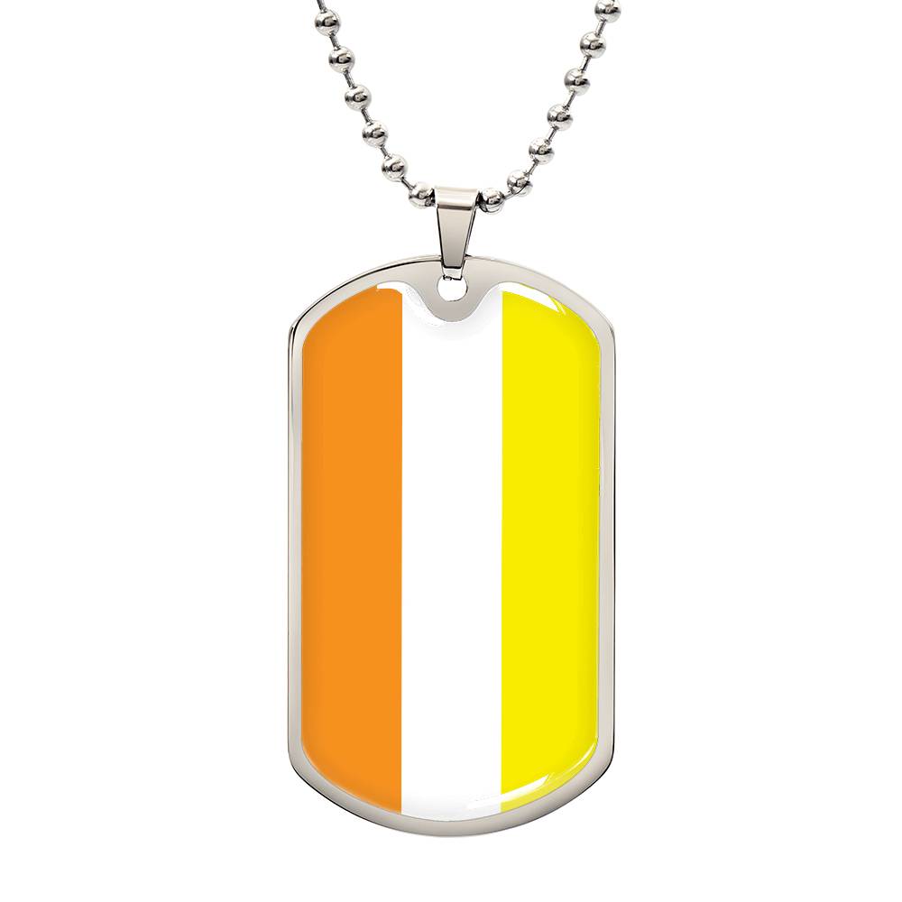 Pride Dog Tag Style Necklace - Engravable Collection 1