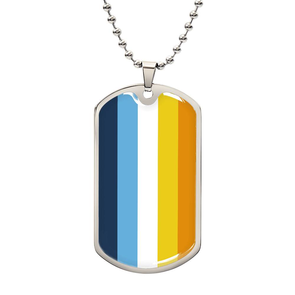 Pride Dog Tag Style Necklace - Engravable Collection 2