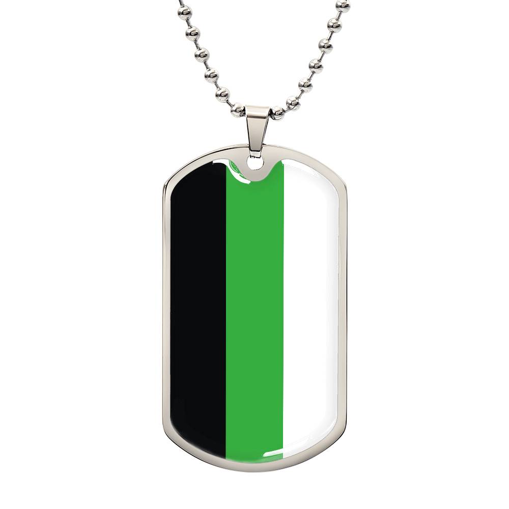 Pride Dog Tag Style Necklace - Engravable Collection 2