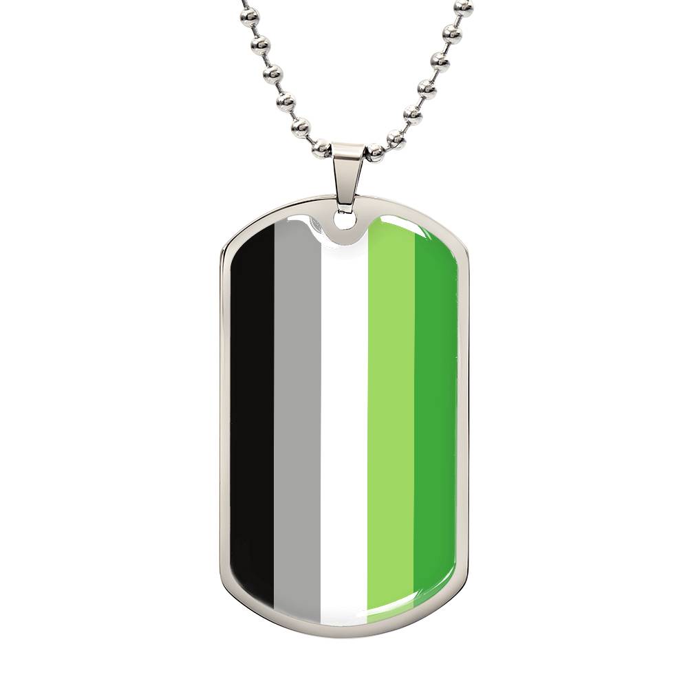 Pride Dog Tag Style Necklace - Engravable Collection 2