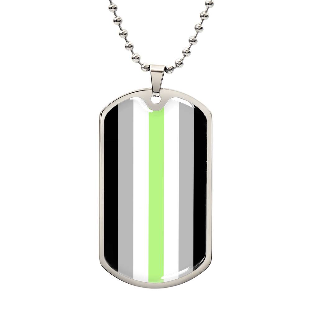 Pride Dog Tag Style Necklace - Engravable Collection 2