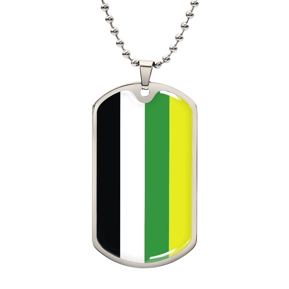 Pride Dog Tag Style Necklace - Engravable Collection 1