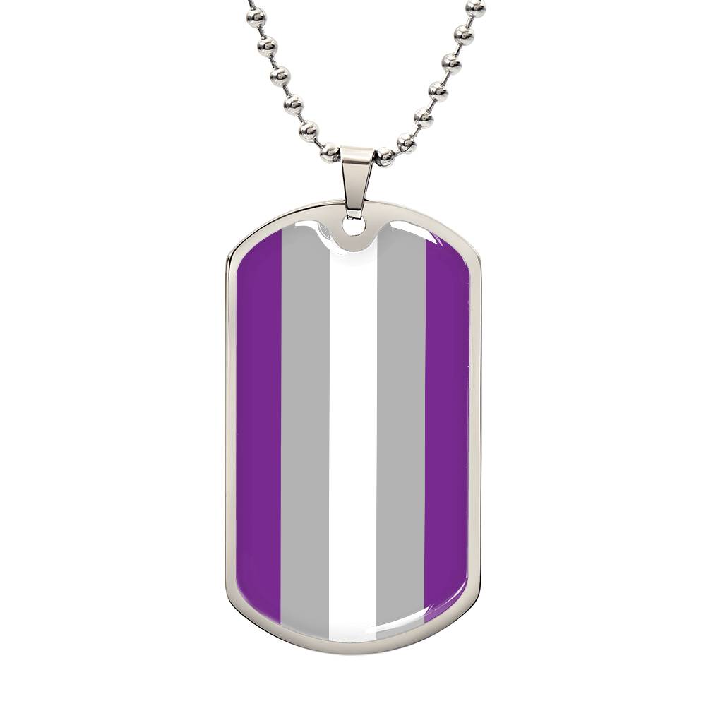 Pride Dog Tag Style Necklace - Engravable Collection 2