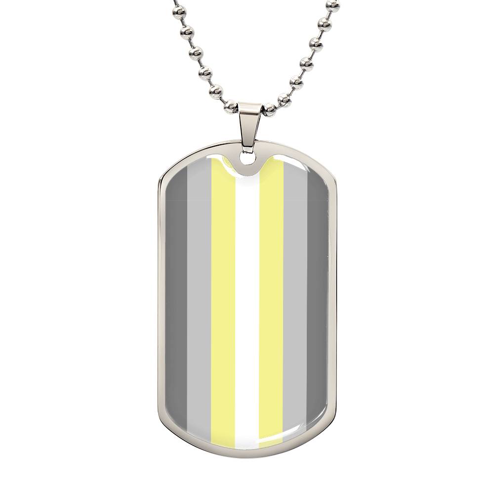 Pride Dog Tag Style Necklace - Engravable Collection 2