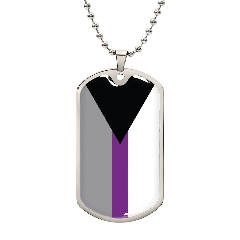 Pride Dog Tag Style Necklace - Engravable Collection 2