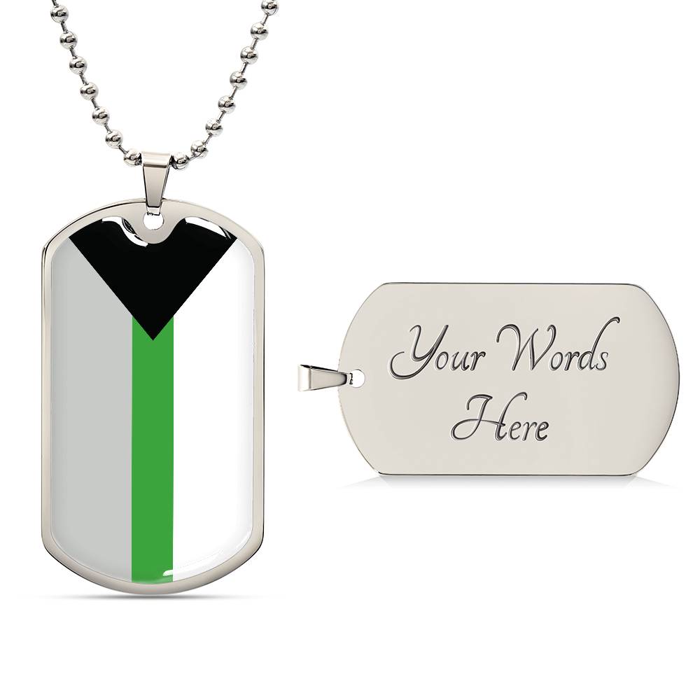 Pride Dog Tag Style Necklace - Engravable Collection 2