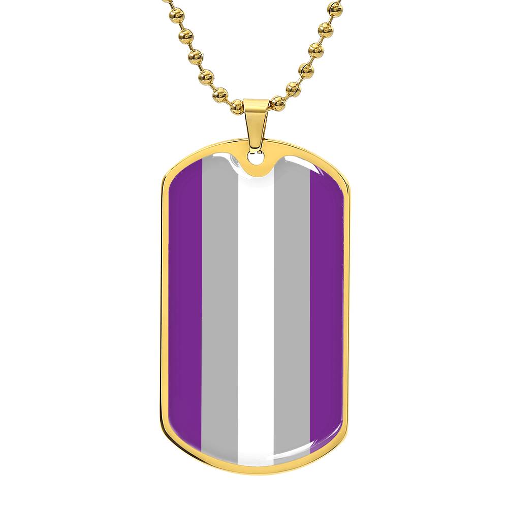 Pride Dog Tag Style Necklace - Engravable Collection 2