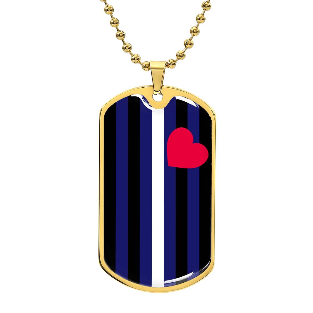 Pride Dog Tag Style Necklace - Engravable Collection 1