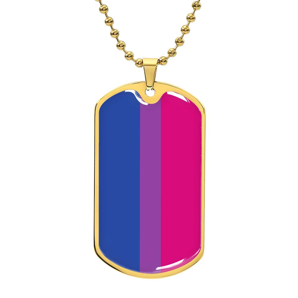 Pride Dog Tag Style Necklace - Engravable Collection 1