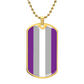 Graysexual Pride Necklace