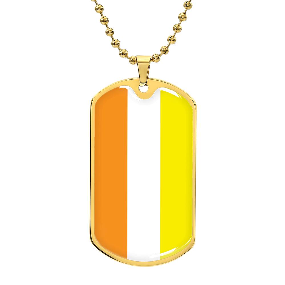 Pride Dog Tag Style Necklace - Engravable Collection 1