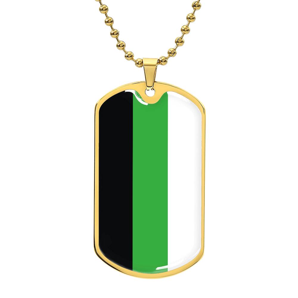 Pride Dog Tag Style Necklace - Engravable Collection 2