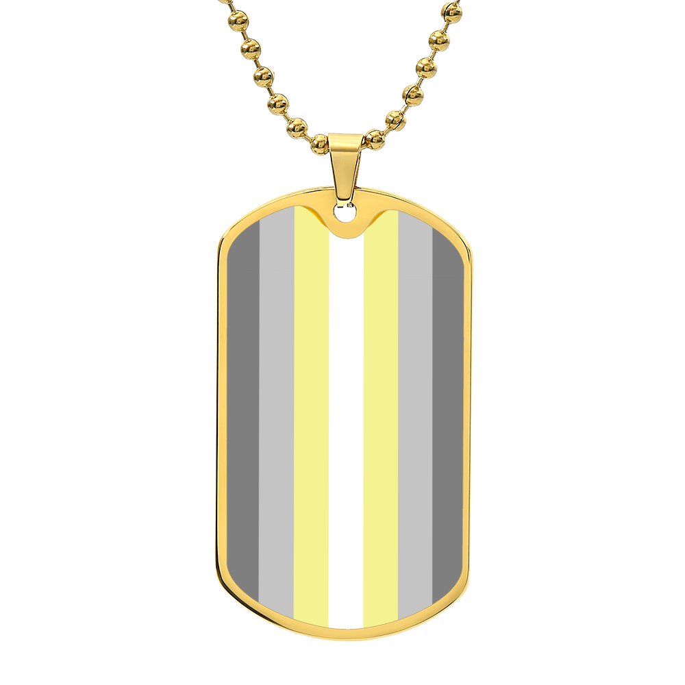 Pride Dog Tag Style Necklace - Engravable Collection 2