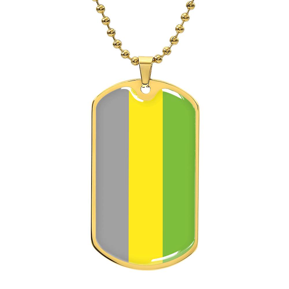 Pride Dog Tag Style Necklace - Engravable Collection 2