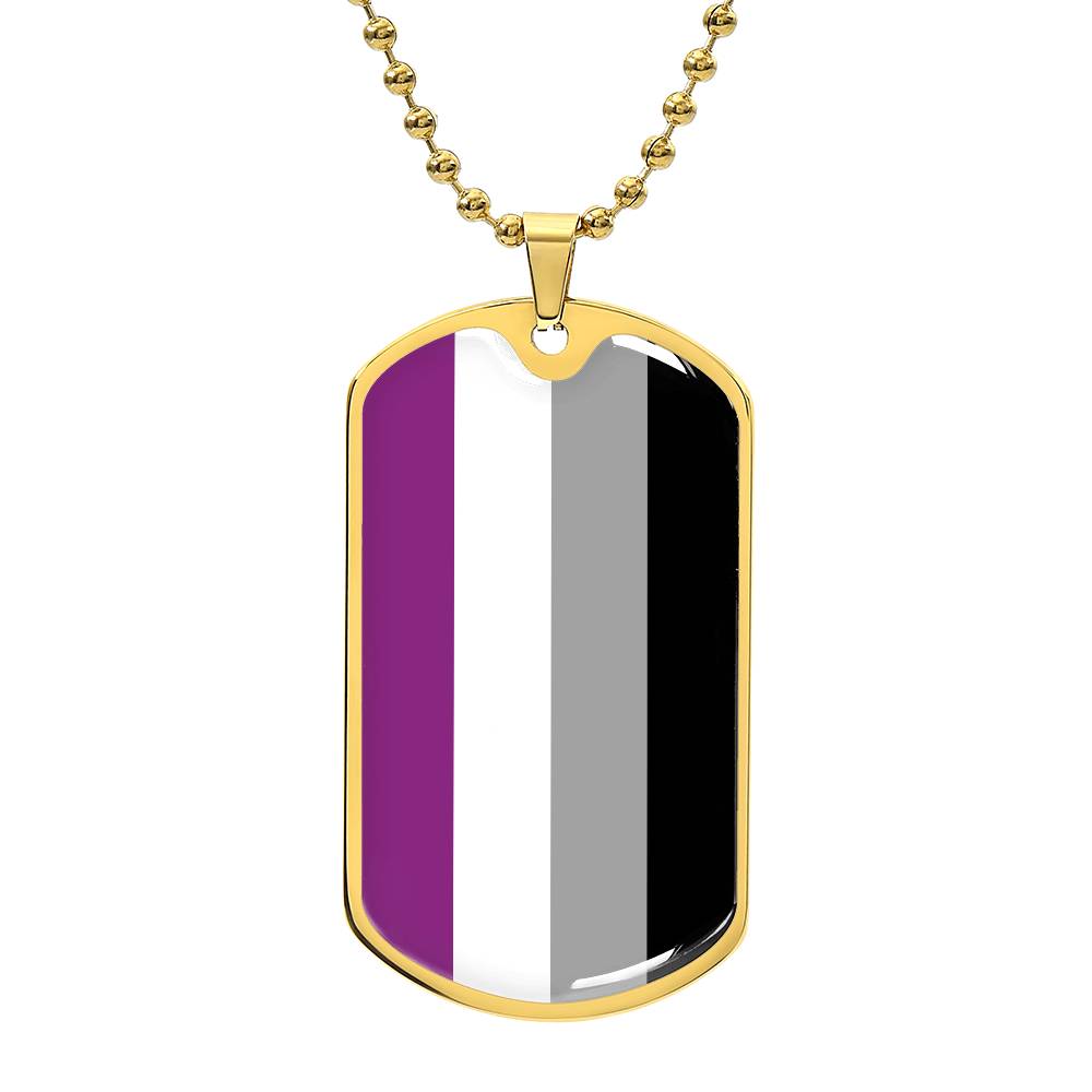 Pride Dog Tag Style Necklace - Engravable Collection 1